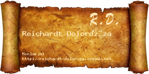 Reichardt Doloróza névjegykártya